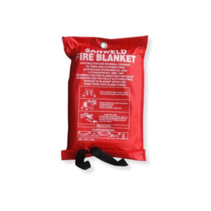 FIRE BLANKET FIBER GLASS  0.50 MM X 1.2 M X 1.2 M COLOR WHITE BAG TYPE