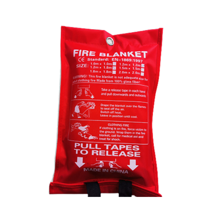 FIRE BLANKET FIBER GLASS  0.50 MM X 1.2 M X 1.2 M COLOR WHITE BAG TYPE