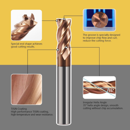 SOLID CARBIDE ENDMILL 4F 12X30X75L