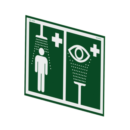 EMERGENCY EYE WASH SHOWER ONE INLET