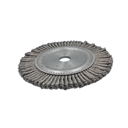 TWIST KNOT WHEEL BRUSH 180 MM DIA SS 76 KNOT