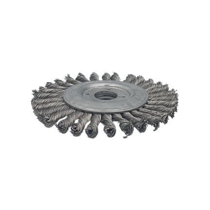 TWIST KNOT WHEEL BRUSH 100 MM DIA CS 30 KNOT