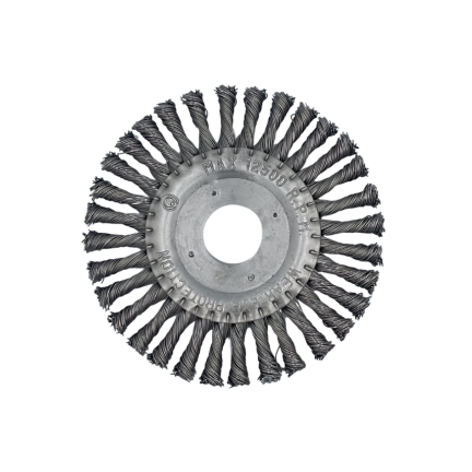 TWIST KNOT WHEEL BRUSH 115MM DIA SS 32 KNOT