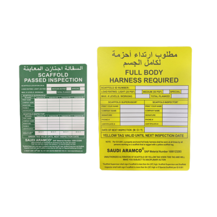 SCAFFOLDING TAG HOLDER