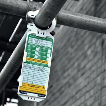SCAFFOLDING TAG GREEN ARAMCO STD