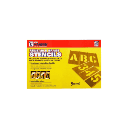 STENCIL SET - LETTER/NUMBER 2" BRASS 45PCS. WEIGHT 0.70LBS