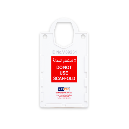 SCAFFOLDING TAG RED