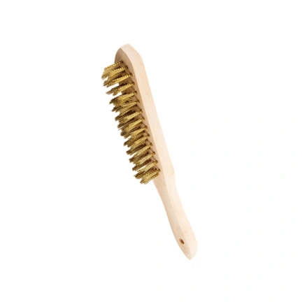 WIRE BRUSH 4ROW HAND SCRATCH - BRASS