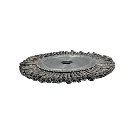 TWIST KNOT WHEEL BRUSH 180 MM DIA CS 76 KNOT