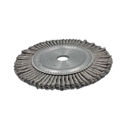 TWIST KNOT WHEEL BRUSH 180 MM DIA CS 76 KNOT