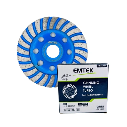 DIAMOND CUP GRINDING WHEEL COLD PRESSED,TURBO 4.5"