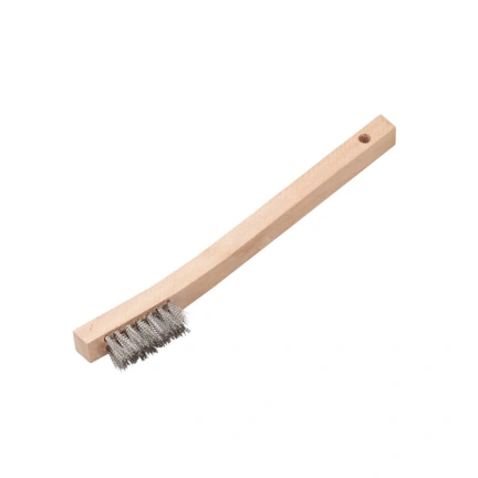 TOOTH TYPE WOODEN HANDLE WIRE BRUSH- CARBON STEEL