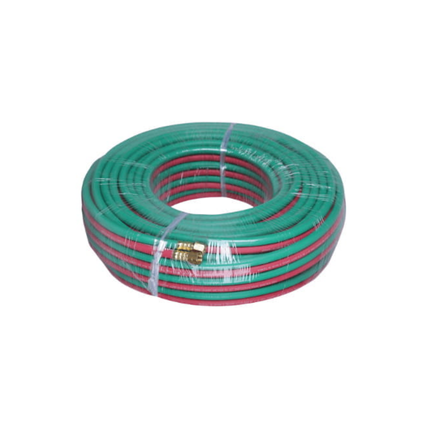 TWIN HOSE 1/4" X 30 MTR ROLL WITH BRASS FITTING