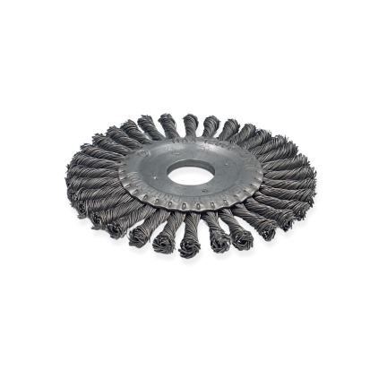 TWIST KNOT WHEEL BRUSH 115MM DIA CS 32 KNOT