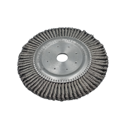 TWIST KNOT WHEEL BRUSH 180 MM DIA SS 76 KNOT