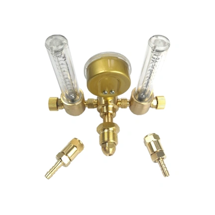 ARGON REGULATOR DUAL FLOW METER