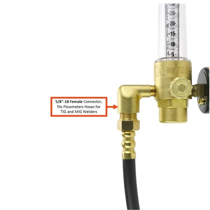 ARGON REGULATOR FLOW METER GRF400-580 FLOWMETER VICTOR