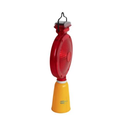 SOLAR WARNING LIGHT TRAFFIC CONE- WL016-RED COLOR