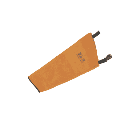 WELDING GLOVES GOLDEN COLOR WITH PIPING - 14" LONG