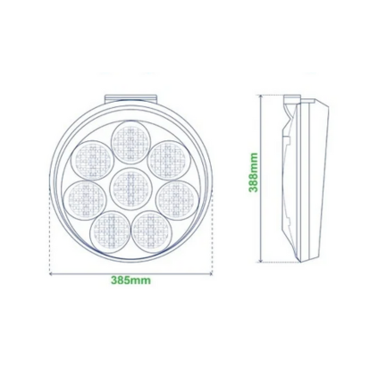 SOLAR WARNING LIGHT SUN FLOWER-KASWL028-YELLOW COLOR