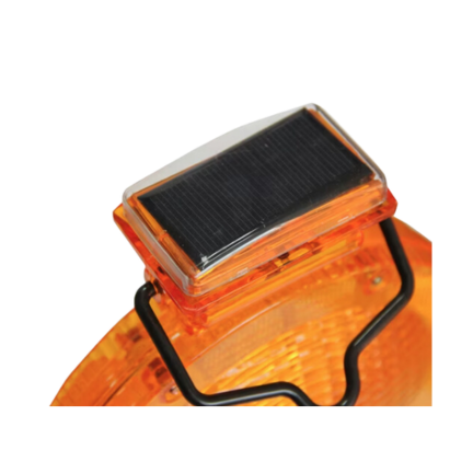 SOLAR WARNING LIGHT TRAFFIC CONE- WL016-YELLOW COLOR