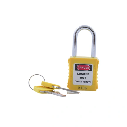 SAFETY PAD LOCK 38 MM SHORT-RED  KASPRO